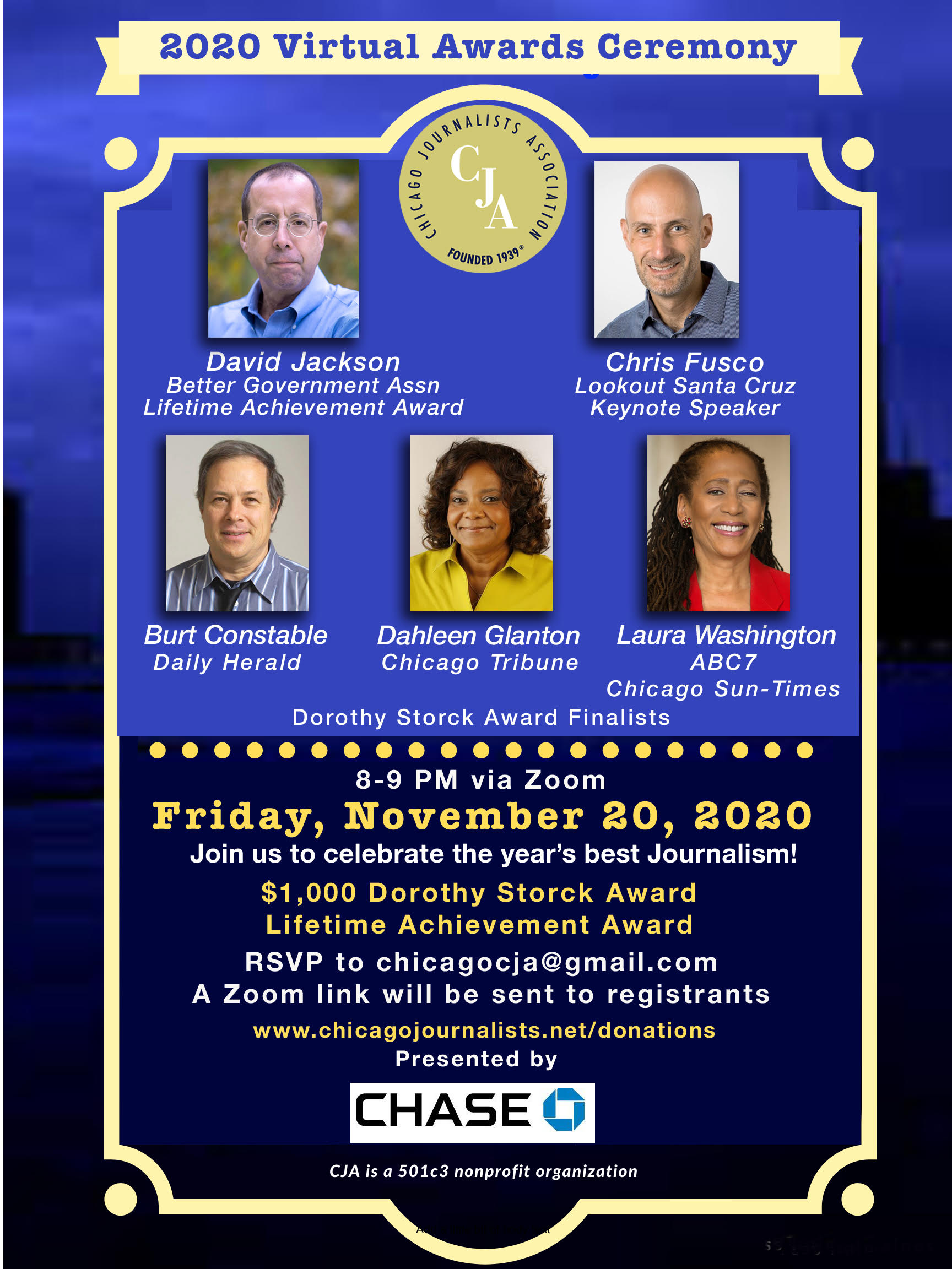 CJA Announces 2020 Dorothy Storck Award Finalists